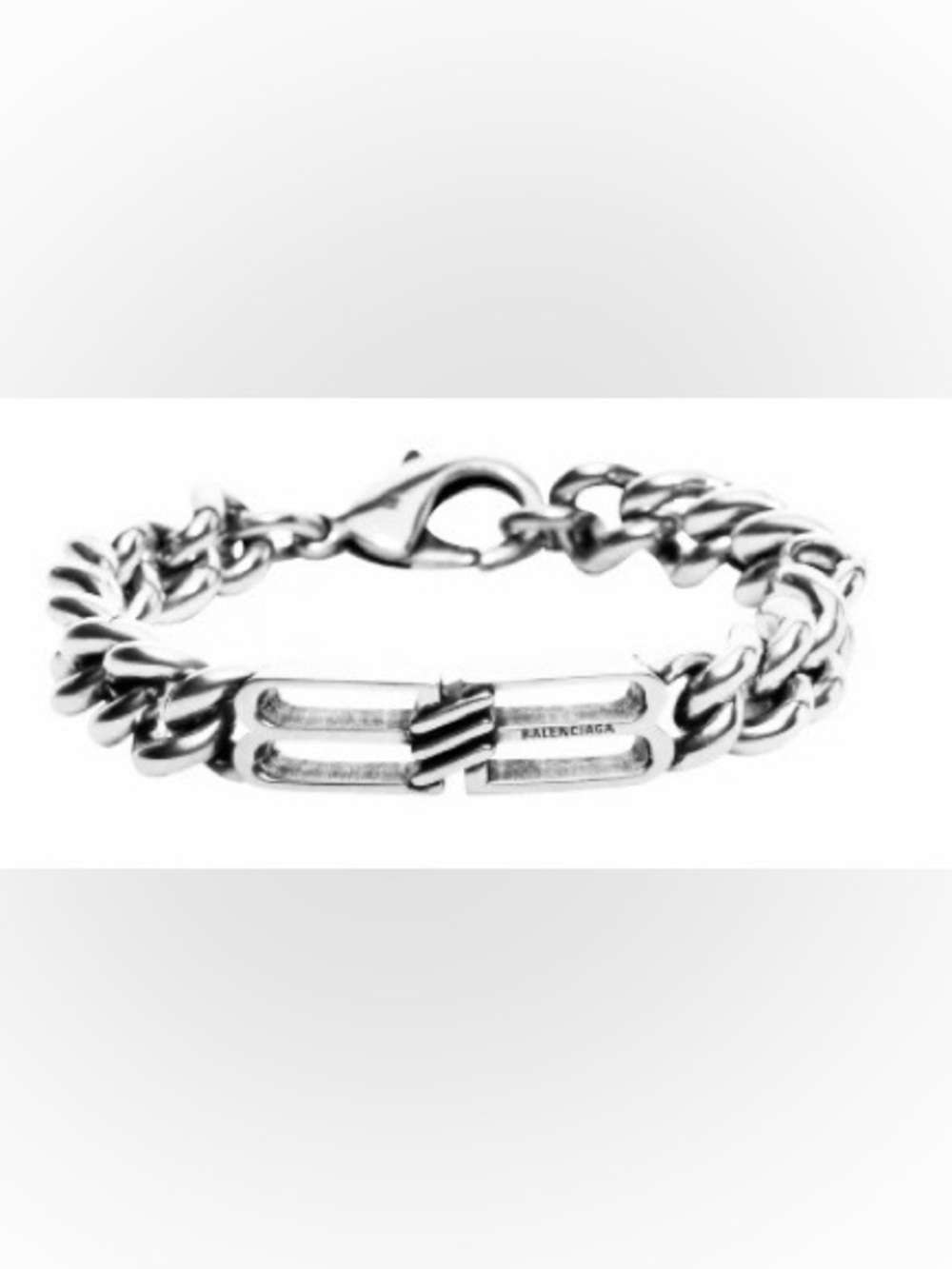 BALENCIAGA Double B Gourmette Link
Bracelet
